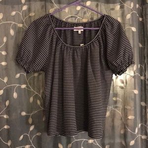 Flowy, Puffed, Striped Madewell Top